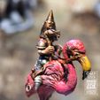 Photo-Feb-05-2023,-2-51-14-PM.jpg Flamingo Warrior, Death Dealer Guardin' Gnome, Tabletop RPG Miniature or Statue