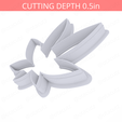 Weed_Leaf~3.75in-cookiecutter-only2.png Высечка для печенья "Листья травы" 3,75 дюйма / 9,5 см