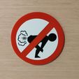 43a27660f592f5d164e620ca8ec849e4_display_large.jpg STL-Datei No Fart Sign - MMU ready kostenlos・Vorlage für den 3D-Druck zum herunterladen