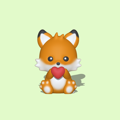 Fox-Heart1.png Valentine Fox Heart