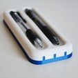 Plastic-pen-holder-1.jpg Dual Color Pen Holder