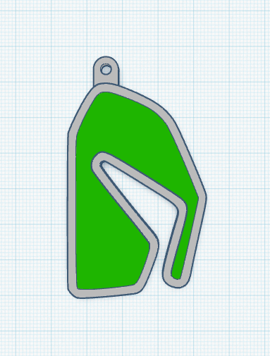 🏎️ Rosendo Hernandez Race Track Key Ring・ STL File for 3D printing・Cults