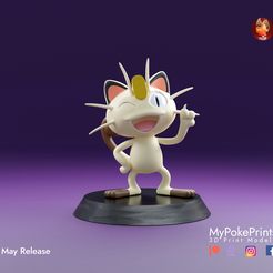 meowth-copy.jpg Archivo STL gratis Meowth - Pokemon imprimible en 3D・Diseño de impresión 3D para descargar, Mypokeprints