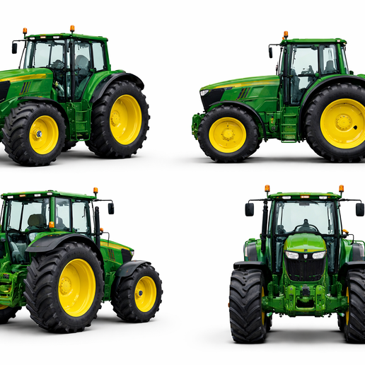 🚜 Realistic Tractor 3D Model・ STL File for 3D printing・Cults