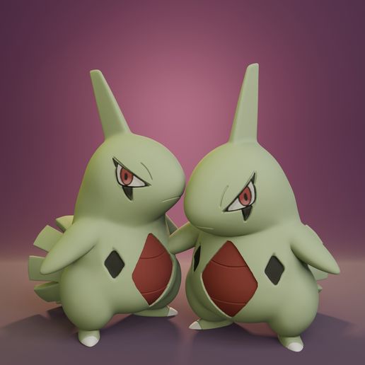 Pokemon - Larvitar with 2 different poses