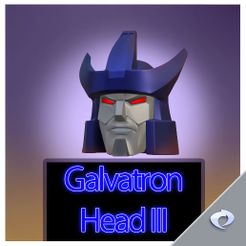 galvyp3.jpg STL file Galvatron Head (Kingdom Purple)・3D printable model to download