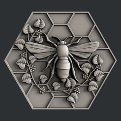bee.jpg STL file 3d models bee・3D printable design to download, 3dmodelsByVadim