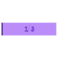 onethird.stl Fraction Tiles