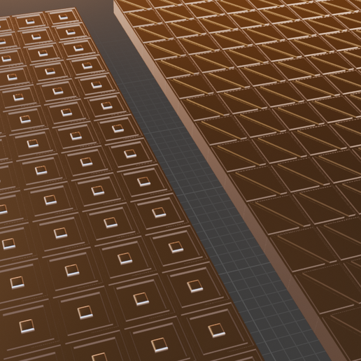 fsda.png Tampon de polymère texturé, de forme carrée