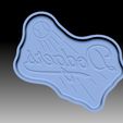 Dodgers-VACUUM-PIECE.jpg Fichier STL MOULE POUR BOMBE DE BAIN DODGERS・Design pour imprimante 3D à télécharger