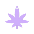marijuana_leaf.stl cannabis leaf weed 420 marijuana zaza keychain