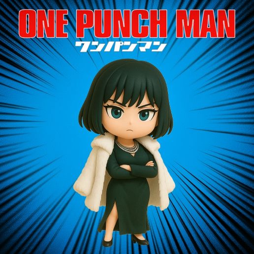 P.Fubuki pup（shizen plants） 👊 Fubuki Blizzard of Hell One punch man chibi figure・ STL File