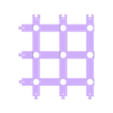 Matrix-Net-Border-Right-3-Rows.stl Pixel WS2811 LED Matrix 2 Inch Spacing