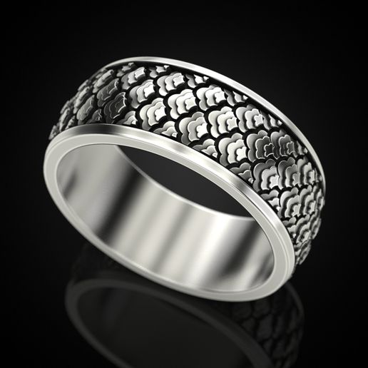 💍 Japanese pattern ring・ STL File for ・Cults