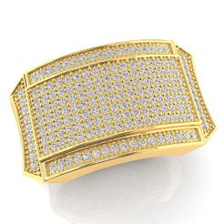 310_Render_CG-1_luxury-1_-White-Reflective_luxury-1_YellowGold_Luxury-2_Diamond.jpg STL file Men's Ring・3D printable model to download