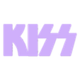 3_tercera capa negra.stl Kiss sign, poster, multicolor logo Rock music group