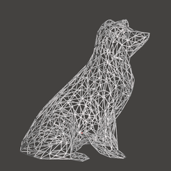 Collie.png Fichier STL Collie Dog - Wire Art - Impression SLA・Modèle à imprimer en 3D à télécharger, 3DOfficeAT