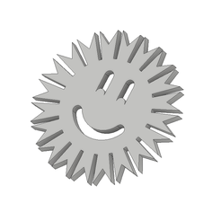 Sunny.PNG Fichier STL Ensoleillé・Plan pour impression 3D à télécharger