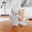 0011.png STL file Miny Iron Giant Pen Holder - pose 1・3D printable model to download