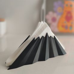 1690981327915.jpg STL file Mountain Napkin Ring・3D print design to download