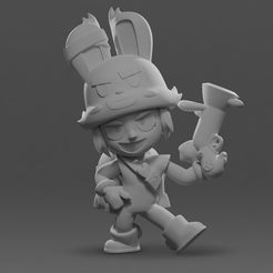 STL file Pack of 7 Brawl Stars brawlers number 3 🌃・3D printable model to  download・Cults