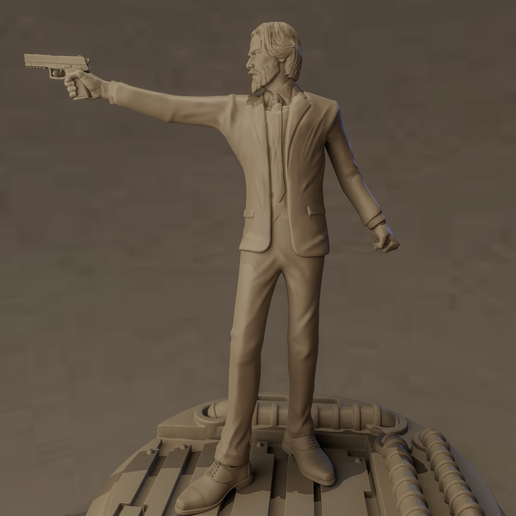 Jww1.png Keanu Reeves as John Wick - High-Detail Miniature STL