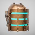 DeadSpaceT.jpg Dead Space Engineer Helmet - 3D Printable STL Model