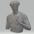 3.png DAVID-LOW POLY BUST(Michelangelo)