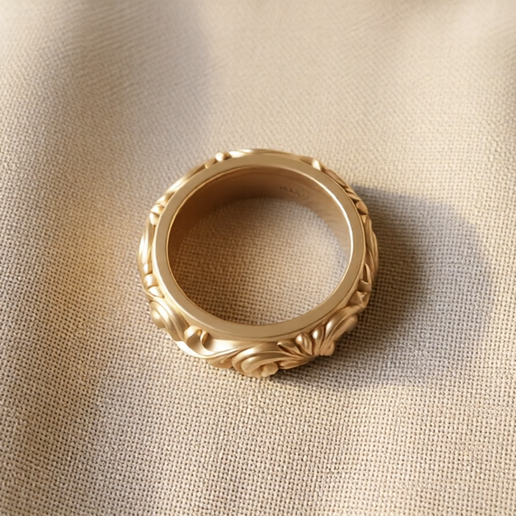 01-9.png Baroque Scroll Ring Ornamental Rococo Band 3D print model