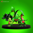 677yyuu.png Sceptile Treecko Grovyle - POKEMON EVOLUTION