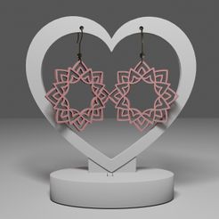 r77.jpg Archivo STL Pendientes de mandala 77・Objeto de impresión 3D para descargar