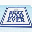 best-dad-ever-frame-1.png Best Dad Ever Decor Stand Reward Father's Day Gift, personalized frame display gift for fathers
