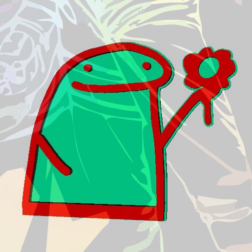 KEYRING flork in love v1 3D model