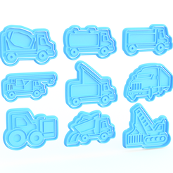 Screenshot_1.png 3D-Datei Transport Cookie Cutters set of 9・3D-Drucker-Vorlage zum herunterladen