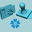 s15-0.png Stamp 15 - Flower - Fondant Decoration Maker Toy