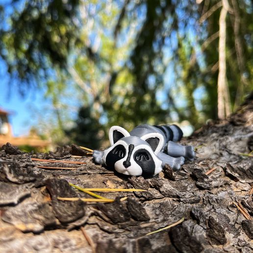 🗑️ Articulated Racoon・3D Print with the BambuLab X1C 3D printer・Cults