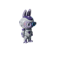 LabubuFreezer70001.png Labubu Freezer – Figura STL Fan Art para Impresión 3D