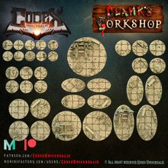 resize-bases.jpg Fichier 3D 36 Bases - Clank's Gorkshop set・Objet pour impression 3D à télécharger