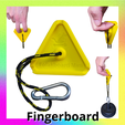 5.png Climbing Finger board - Portable Hang hold - fingers strength trainer - Grip warmup - rock climbing STL 3D Model - file for 3D printing