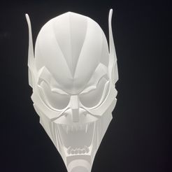 F5B60DAC-61E4-4DBD-A924-390618E64F90.jpeg STL file Green Goblin Helmet・3D printer model to download