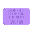 Placa día de la madre ingles.STL TROPHÉE DE LA FÊTE DES MÈRES - TROPHÉE DE LA FÊTE DES MÈRES - CHANCLA - PANTOUFLES