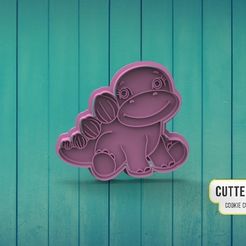 stegosaurus.jpg Fichier STL Baby Stegosaurus Cute Dinosaur Friends Cookie Cutter・Idée pour impression 3D à télécharger