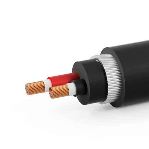 2-Core Armored Fire-Resistant Cable