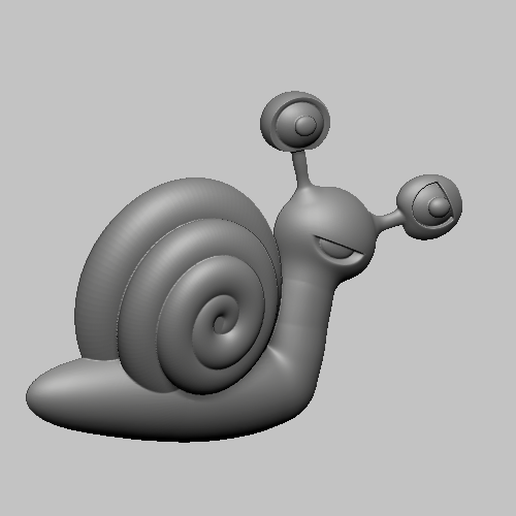 snail, Snail 3D model