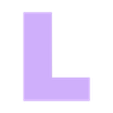 L.stl MINECRAFT Letters and Numbers | Logo