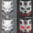 004.png Evo Cat-  cosplay sci-fi mask - digital stl file for 3D-printing