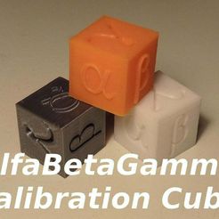 sg1-P30700030.jpg Free STL file AlfaBetaGamma 20mm Calibration Cube・3D printing design to download
