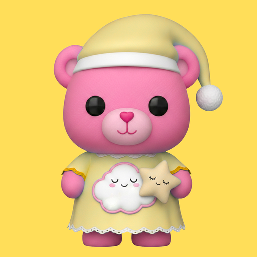 Sleepy Pink Bear Bedtime Bear family