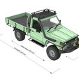 ag.jpg TOYOTA LAND CRUISER LC75 RC PICK UP TRUCK FOR  1 TO 10 SCALE RC CHASSIS
