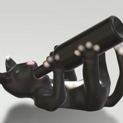 CAT-bouteille.jpg Fichier STL CAT SUPPORT BOUTEILLE HOLDER BOTTLE WINE CHAT ANIMAL PORTE-BOUTEILLE meme pour ender 3・Objet imprimable en 3D à télécharger